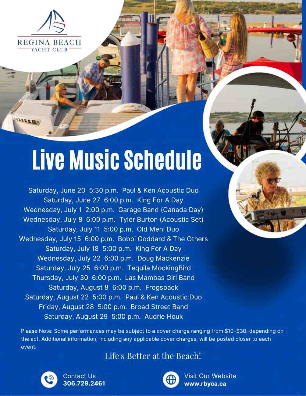 2026 RBYC Live Music Schedule